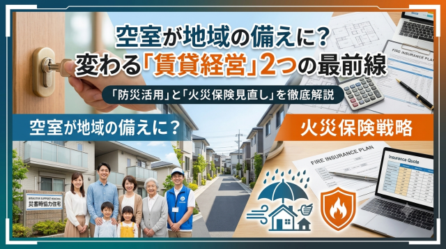 空室が地域の備えになる?変わる「賃貸の役割」と「火災保険」の最前線